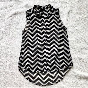 H&M Chevron Sleeveless Top